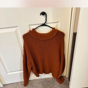 Cozy Knit Sweater in Rust